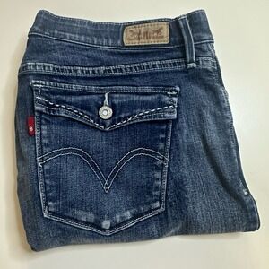 Levi's Perfect Waist 525 Straight Leg Jeans Dark Wash Denim Women's Size 10 M